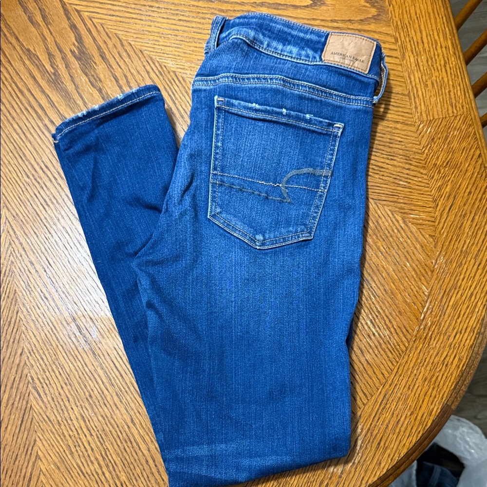 American Eagle Outfitters Dark Blue Skinny Jeans